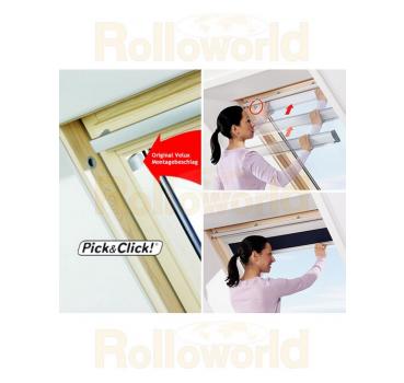 Sichtschutzrollo Rollo für Velux VL,VG,VX 065 schwarz