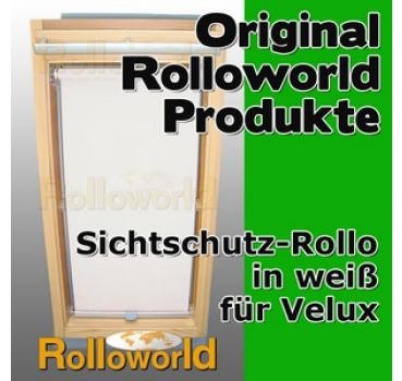Sichtschutzrollo Rollo für Velux GGU/GPU/GHU/GTU C02 weiss