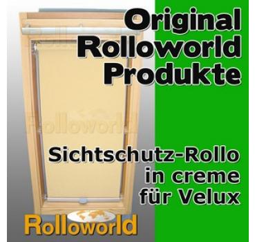 Sichtschutzrollo Rollo für Velux VK VE VS 089 creme