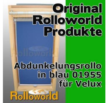 Rollo Thermo blau für Velux GGU/GPU/GHU/GTU C06 ALU