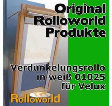 Verdunkelungsrollo Thermo weiss für Velux GGU/GPU/GHU/GTU S08 -ALU