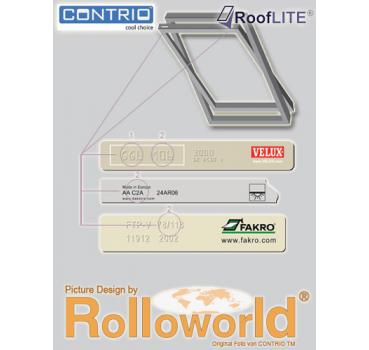 Contrio Verdunkelungsrollo Rollo für RoofLITE® DUR M4A