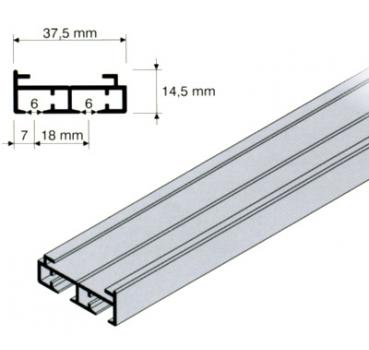 Standard-Flächenvorhang Komplett - Schienensystem mit Panel