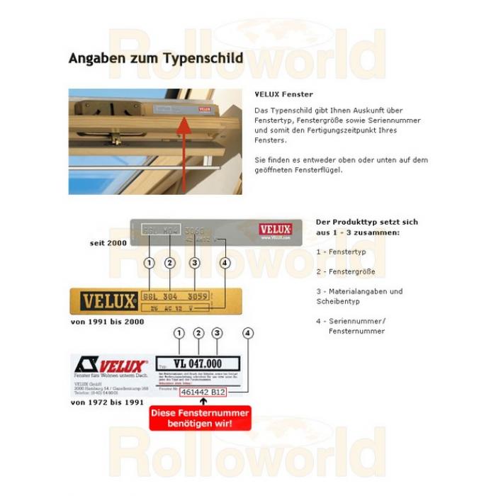 Sichtschutzrollo Rollo für Velux VK VE VS 023 terracotta