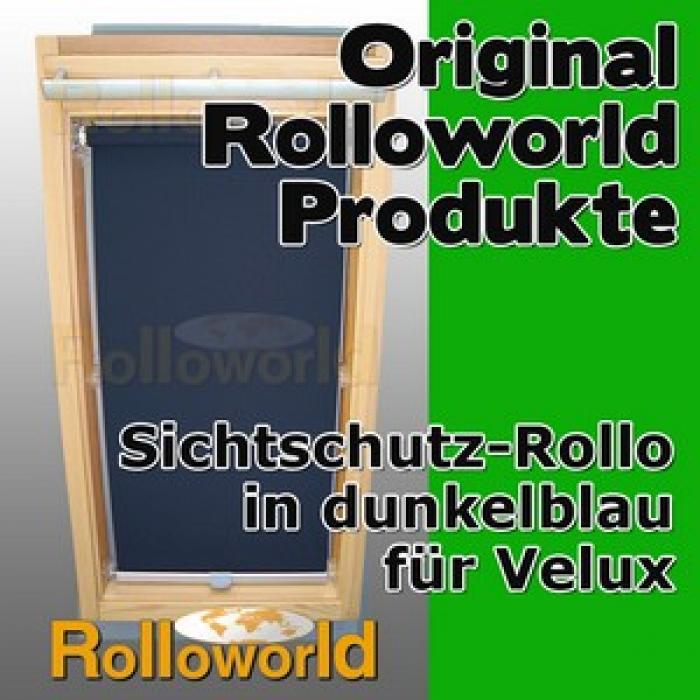 Sichtschutzrollo Rollo für Velux GGL/GPL/GHL/GTL 310 dunkelblau