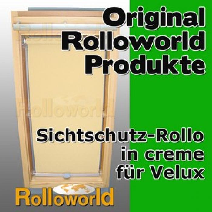 Sichtschutzrollo Rollo für Velux GGU/GPU/GHU/GTU M10 creme