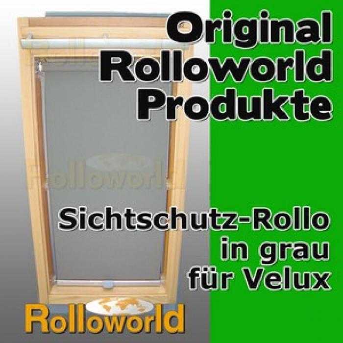 Sichtschutzrollo Rollo für Velux VK VE VS 107 grau