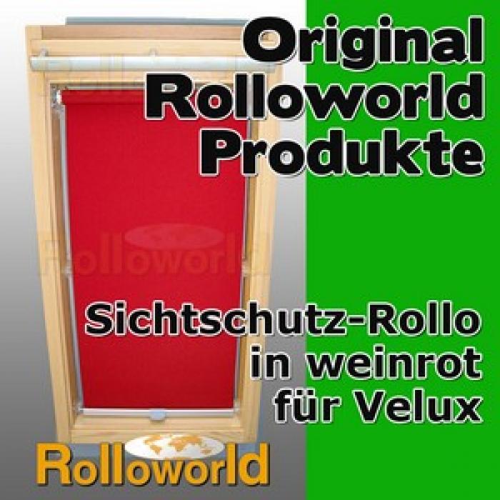 Sichtschutzrollo Rollo für Velux GGL/GPL/GHL/GTL 102 weinrot
