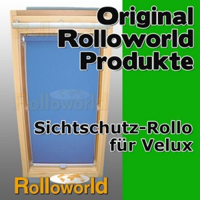 Rolloworld - Sichtschutzrollo Rollo für Velux GGL/GPL/GHL/GTL C04 - 12  Farben