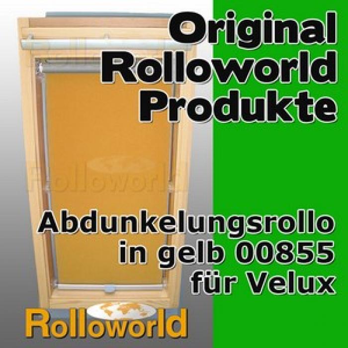 Rollo Thermo gelb für Velux VK,VE,VS 085 ALU