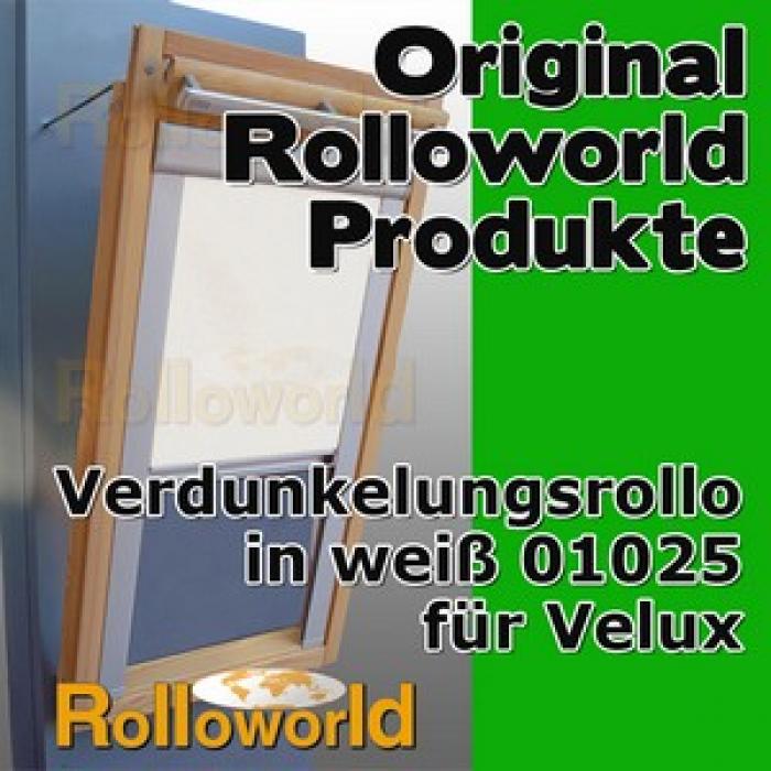 Verdunkelungsrollo Thermo weiss für Velux GGL/GPL/GHL/GTL F06 ALU