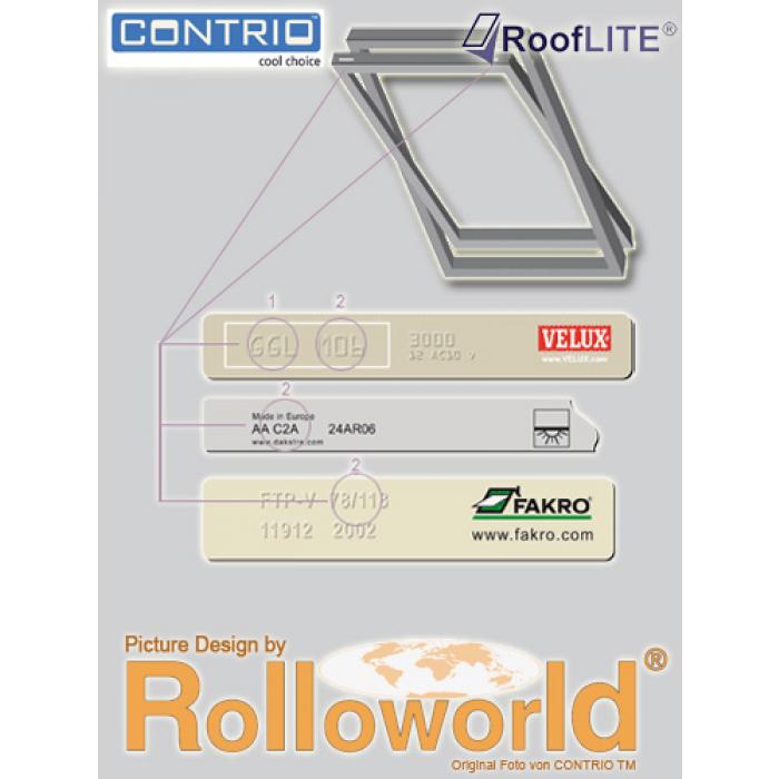 Contrio Verdunkelungsrollo Rollo für RoofLITE® DUR M4A