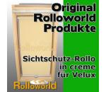 Sichtschutzrollo Rollo für Velux GGL/GPL/GHL/GTL 606 creme